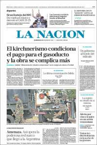 Portada de La Nación (Argentina)