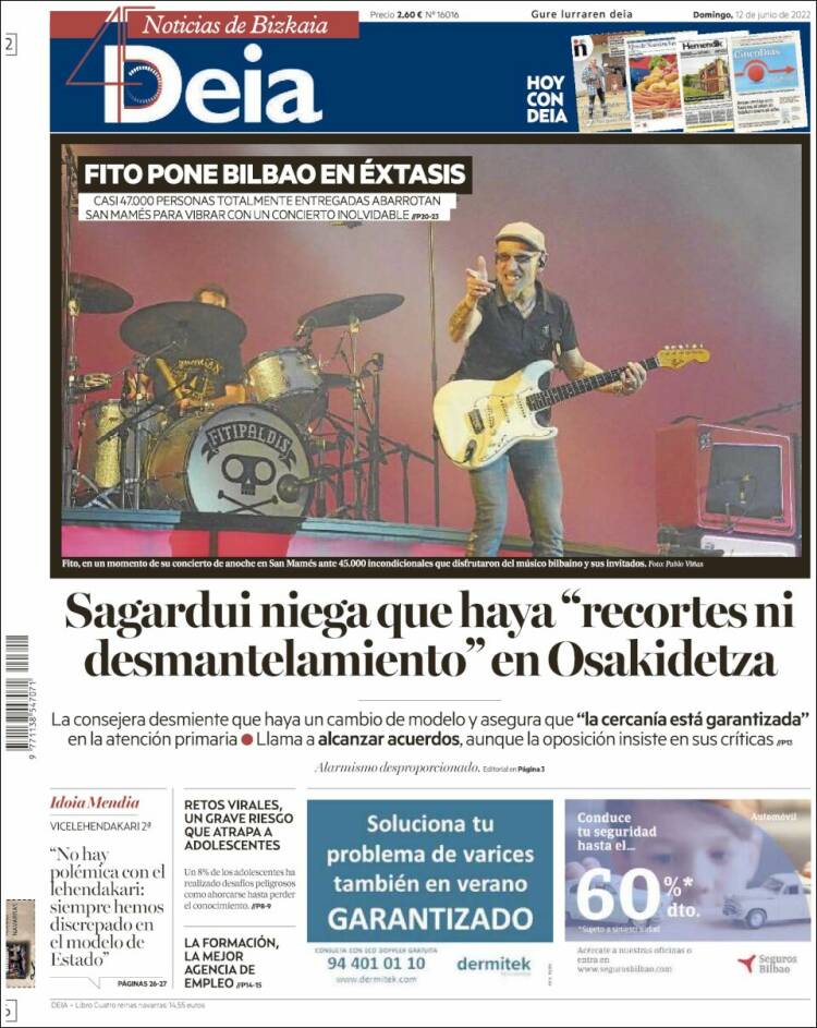 Portada de Deia (España)