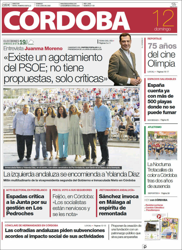 Portada de Diario de Córdoba (España)