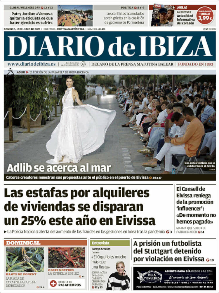 Portada de Diario de Ibiza (España)
