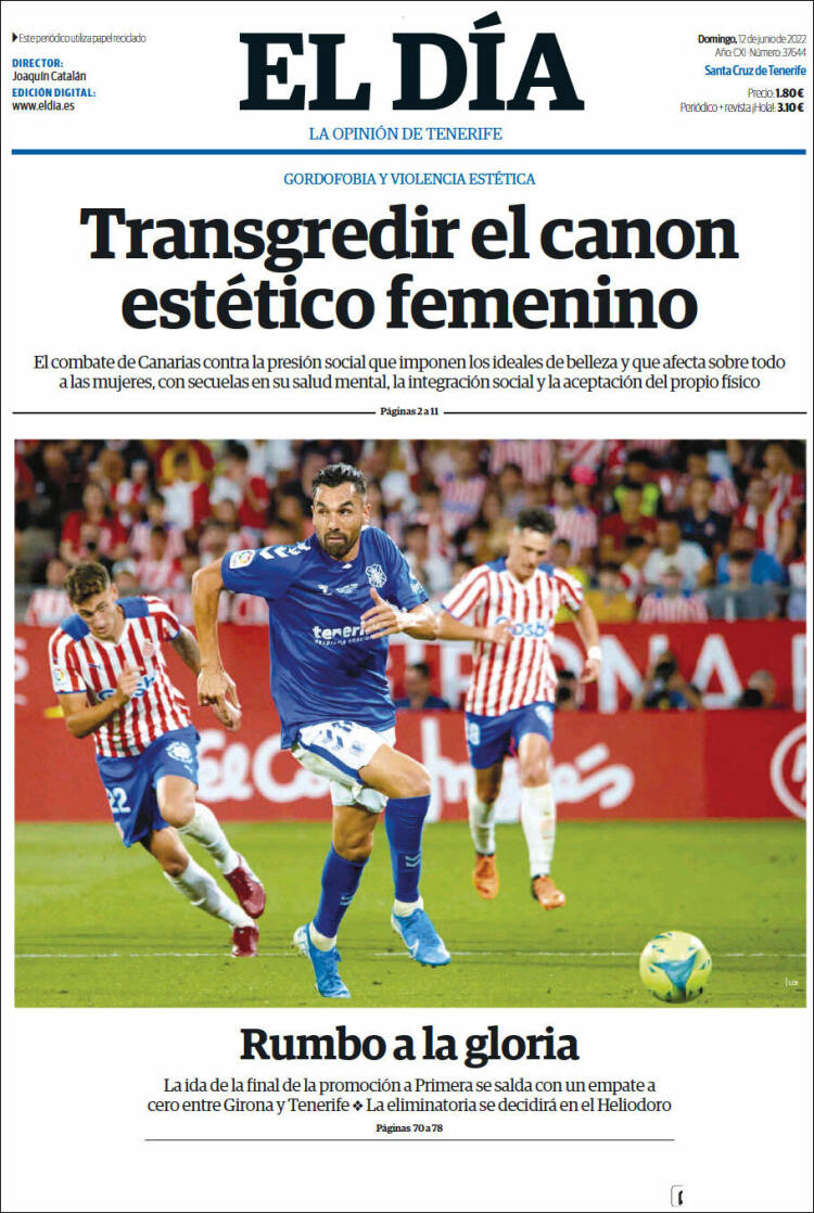 Portada de El Día (España)