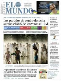 Portada de El Mundo (España)