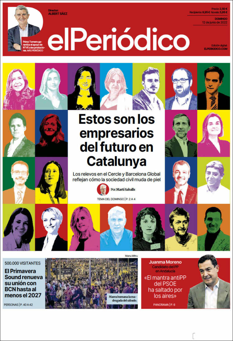 Portada de El Periódico (España)