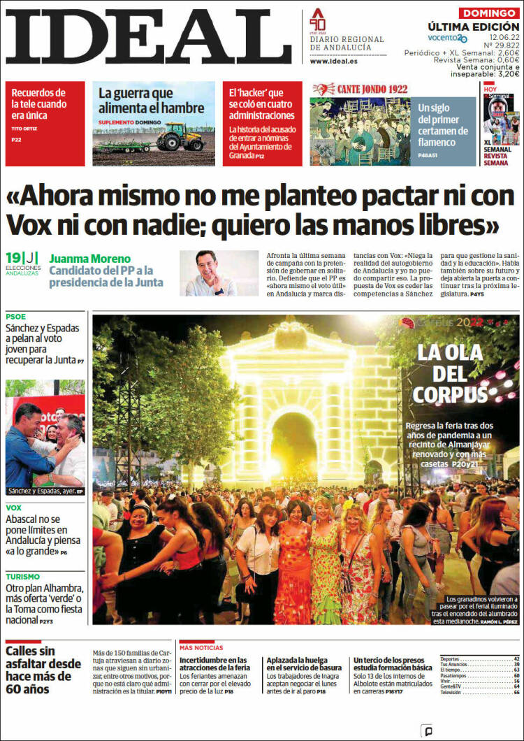 Portada de Ideal (España)