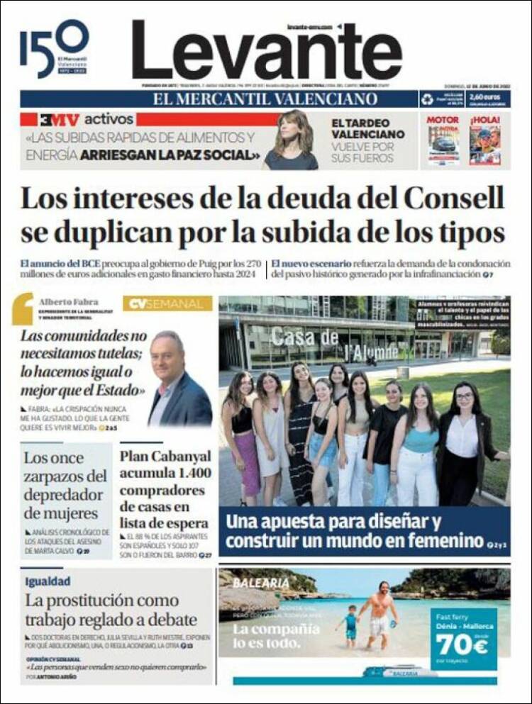 Portada de Levante (España)