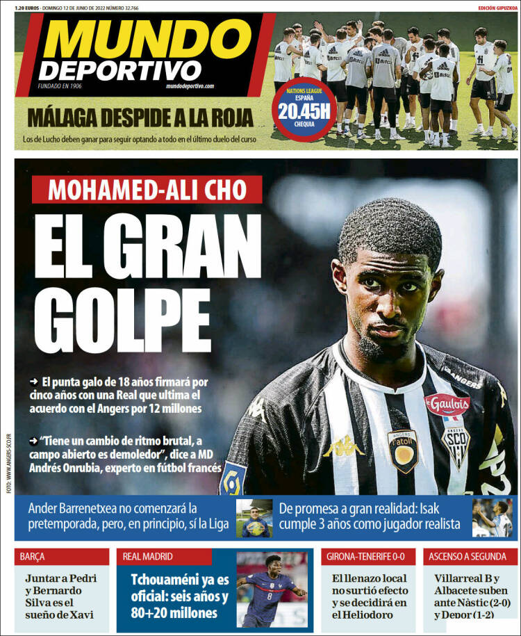 Portada de Mundo Deportivo Gipuzkoa (España)