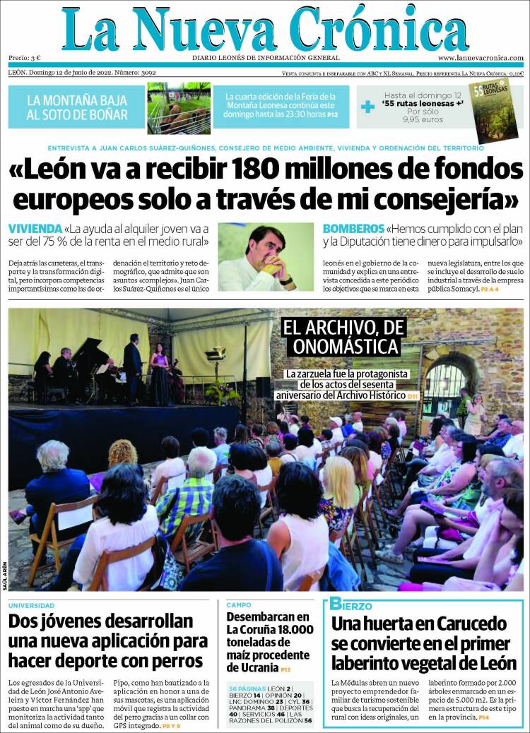 Portada de La Nueva Crónica (España)