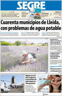 Portada de Segre  (España)