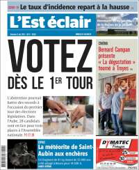 Portada de L'Est Eclair (France)
