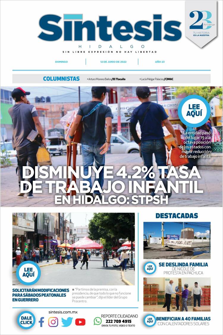 Portada de Sistesis - Hidalgo (Mexique)