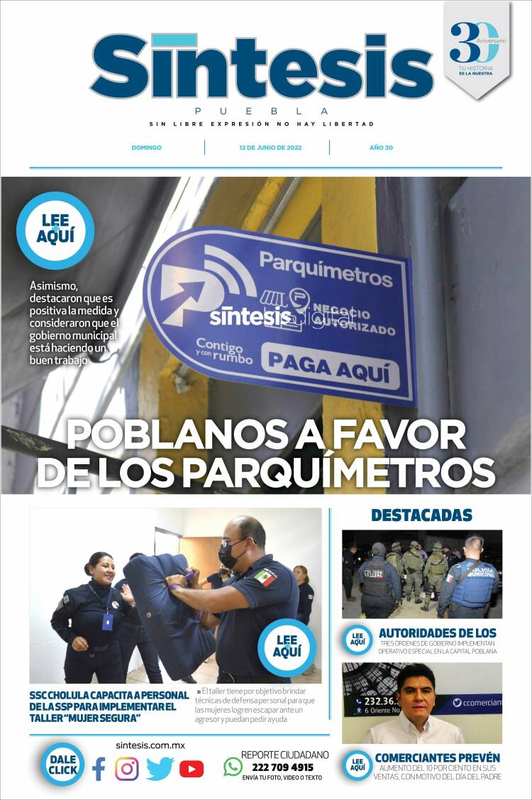 Portada de Síntesis - Puebla (Mexique)