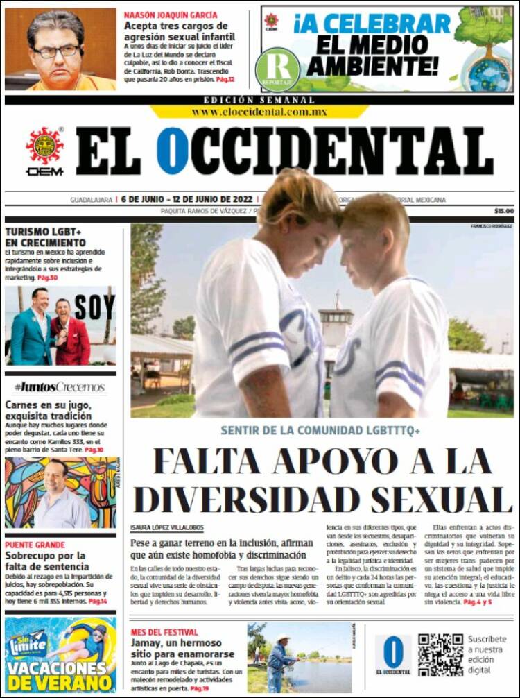 Portada de El Occidental (México)