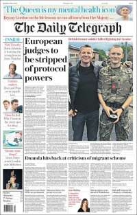 Portada de Daily Telegraph (Reino Unido)