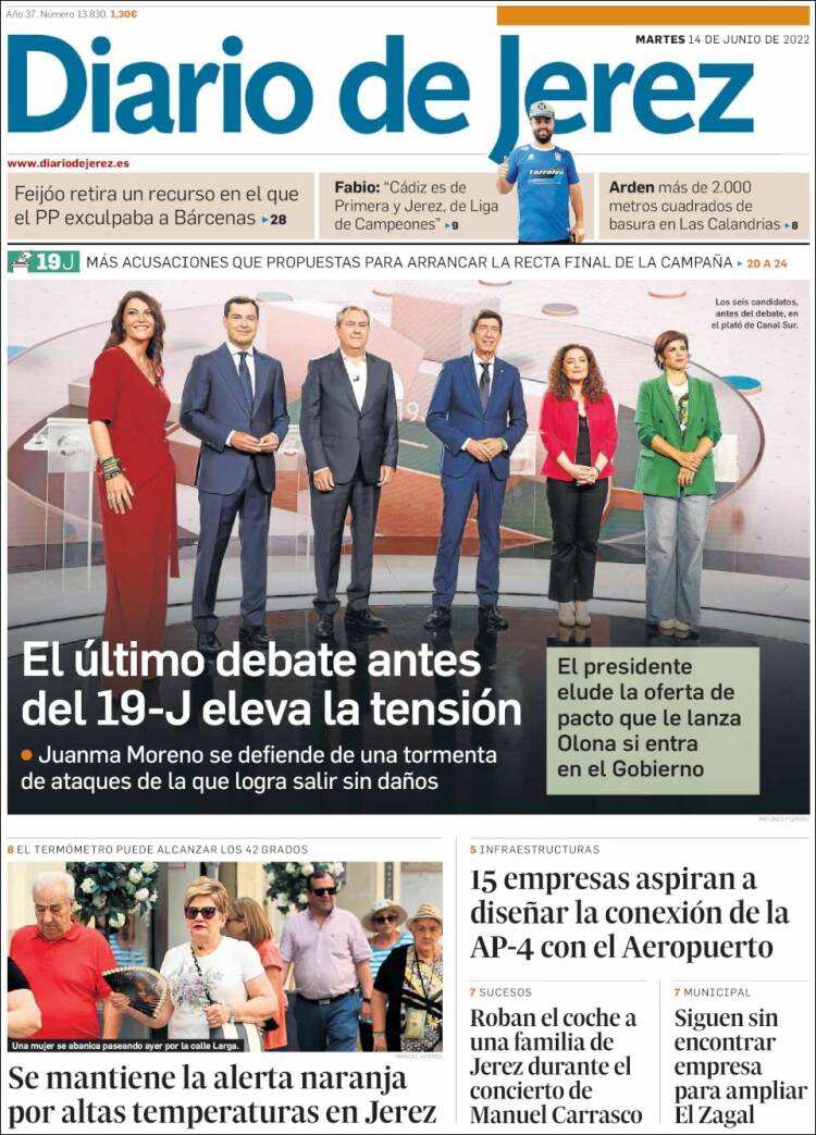 Portada de Diario de Jerez (España)