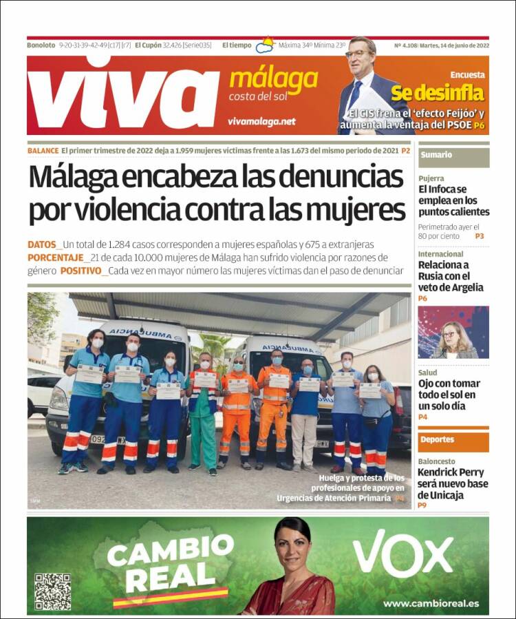Portada de Viva Málaga (España)