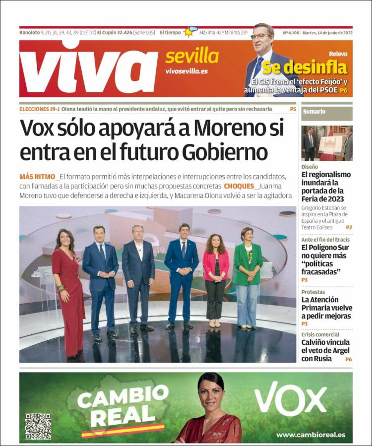 Portada de Viva Sevilla (España)