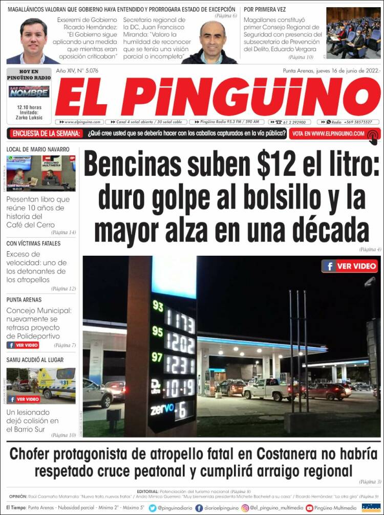 Portada de El Pingüino (Chile)