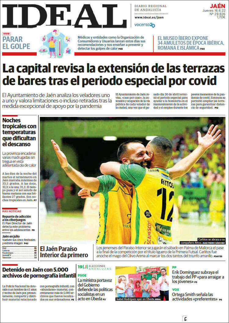 Portada de El Ideal de Jaén (España)