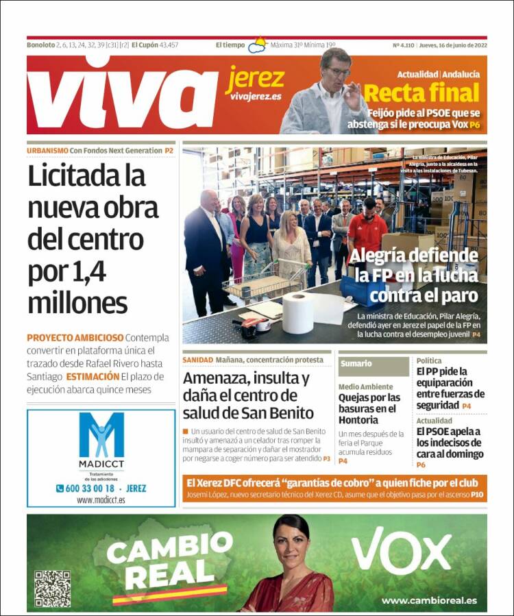 Portada de Información - Jerez (España)