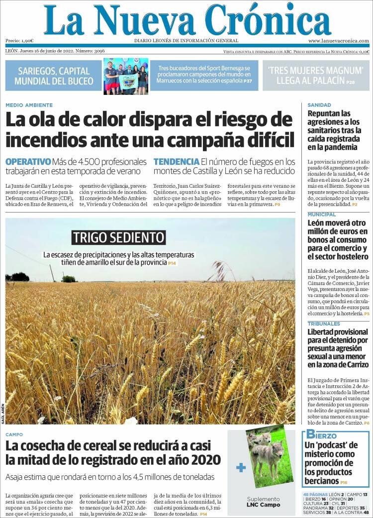 Portada de La Nueva Crónica (España)