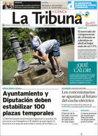 Portada de La Tribuna de Cuenca (España)