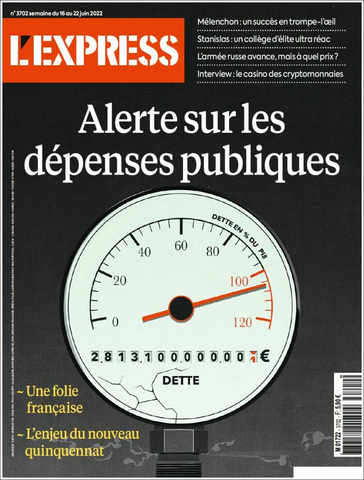 Portada de L'Express (Francia)