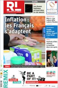 Portada de Le Republicain Lorrain (Francia)