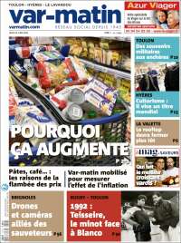 Portada de Var-Matin (Francia)
