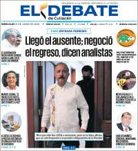 Portada de El Debate de Culiacán (M&eacute;xico)
