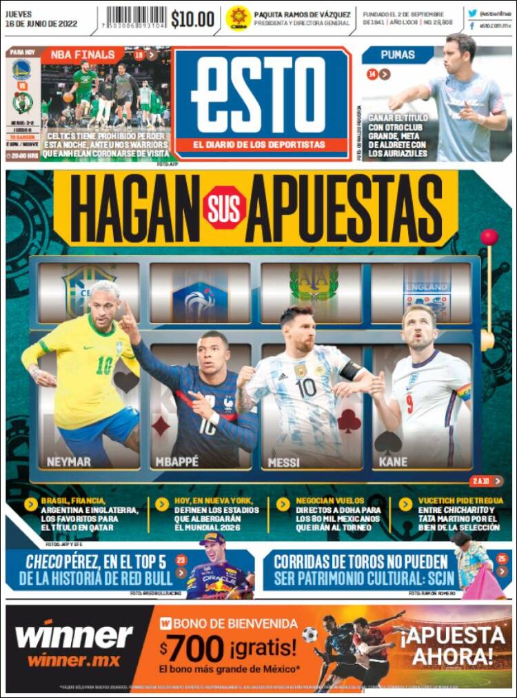 Portada de Esto (M&eacute;xico)