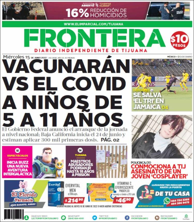 Portada de Frontera (M&eacute;xico)