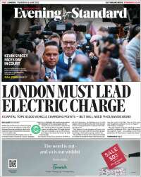 Portada de Evening Standard (United Kingdom)