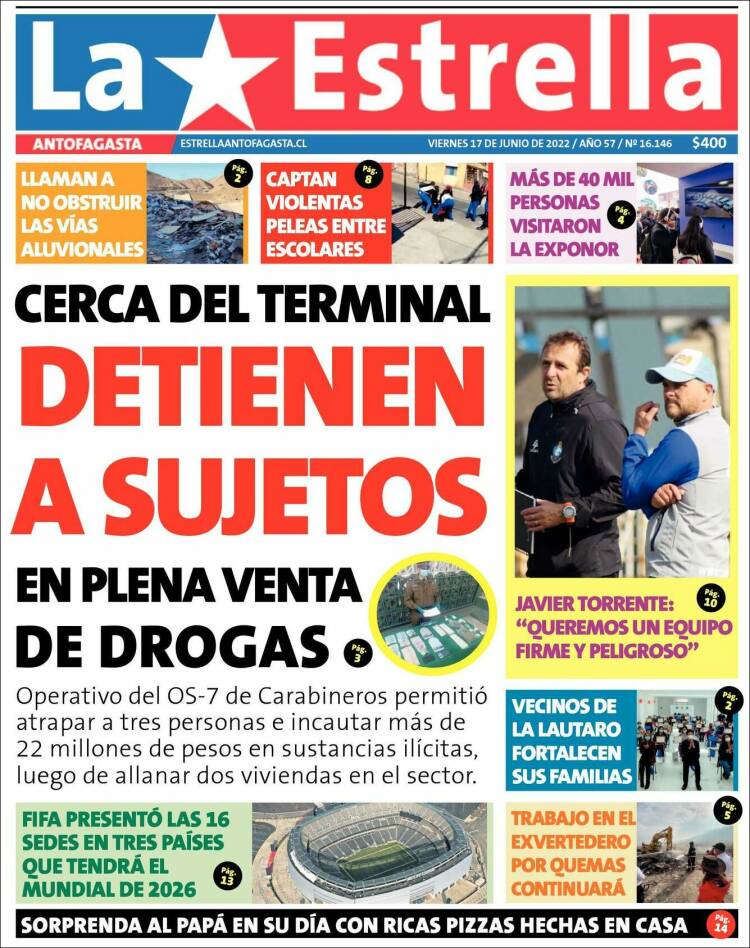 Portada de La Estrella del Norte (Chile)