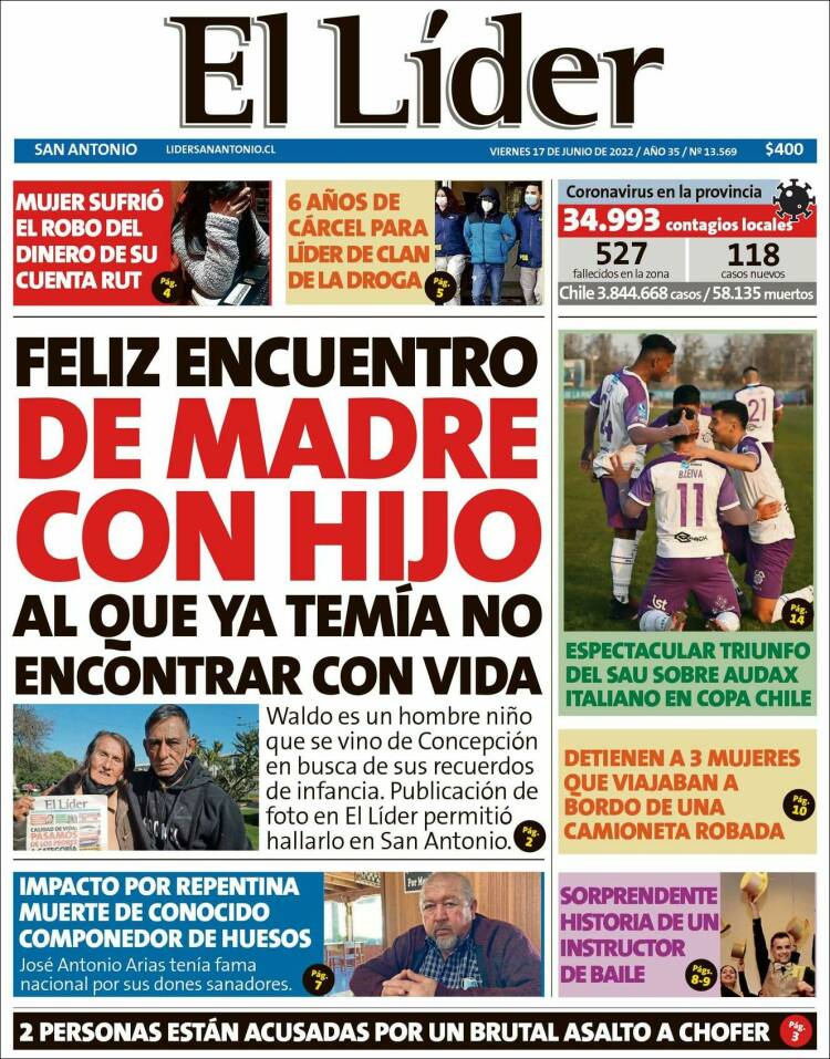 Portada de Lider de San Antonio (Chile)