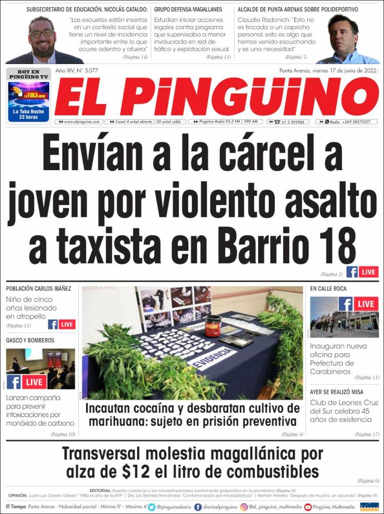 Portada de El Pingüino (Chile)