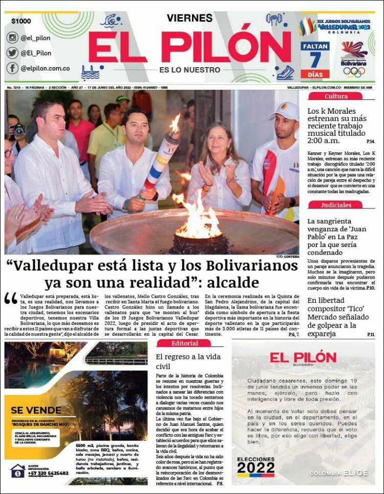 Portada de El Pilón (Colombia)
