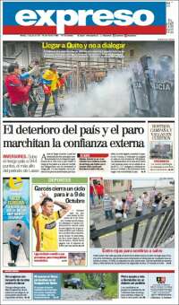 Portada de Expreso (Ecuador)