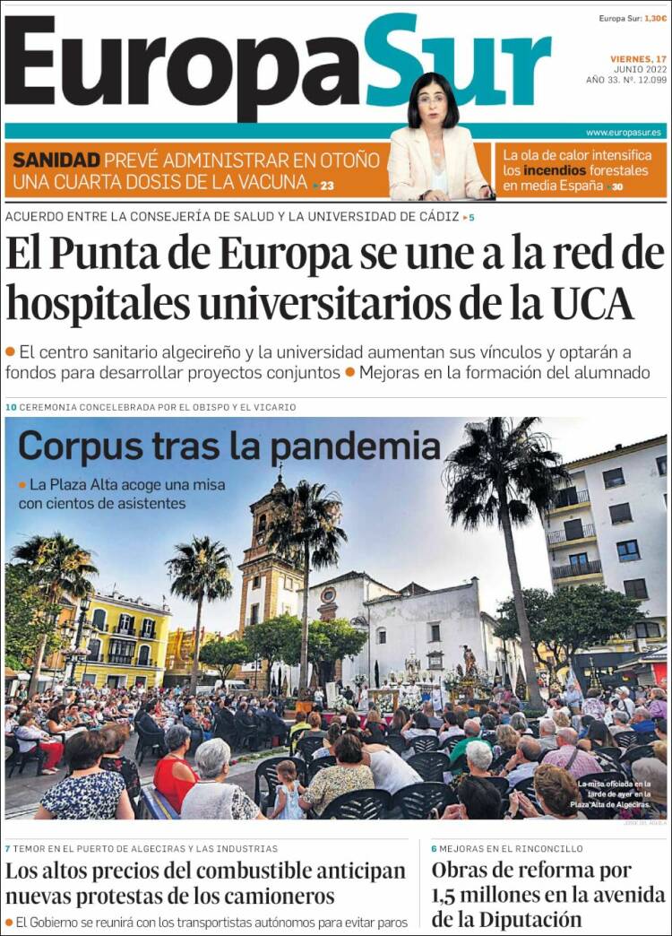 Portada de Europa Sur (España)