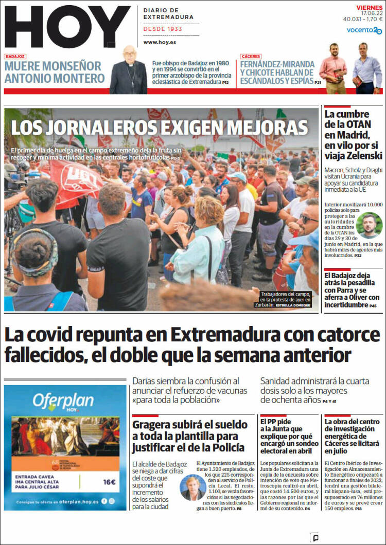 Portada de Hoy - Caceres (España)