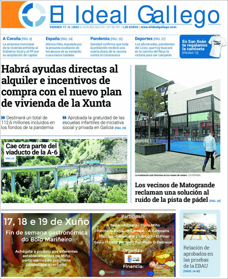 Portada de El Ideal Gallego (España)
