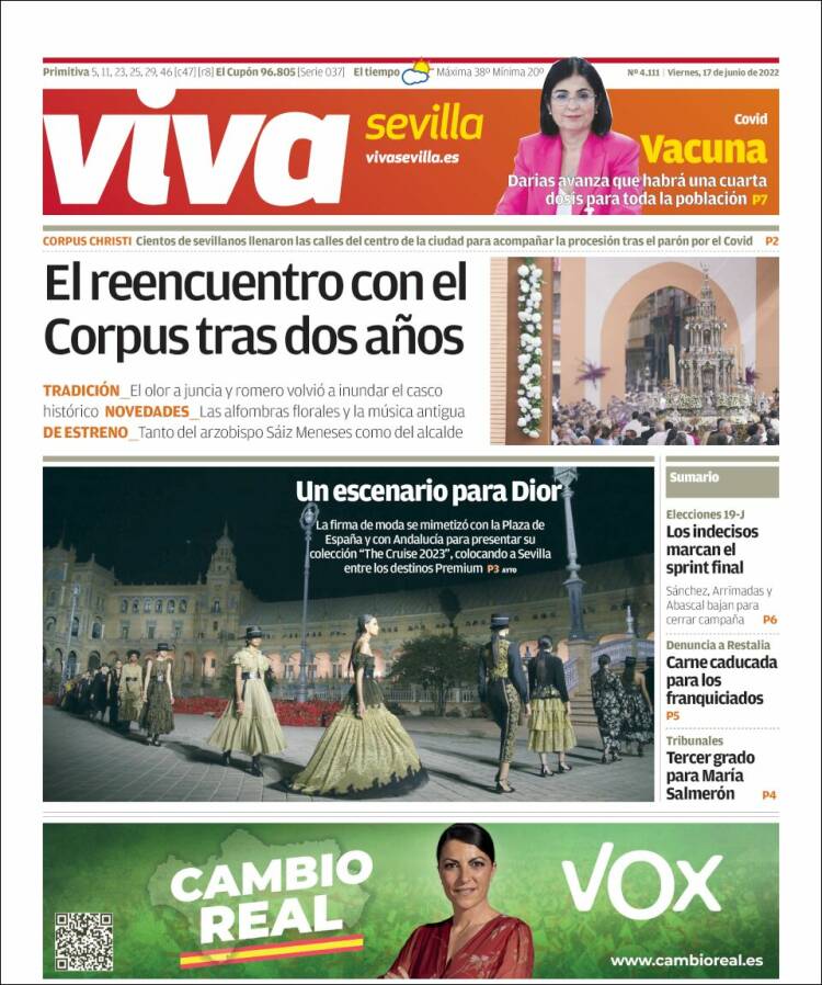 Portada de Viva Sevilla (España)