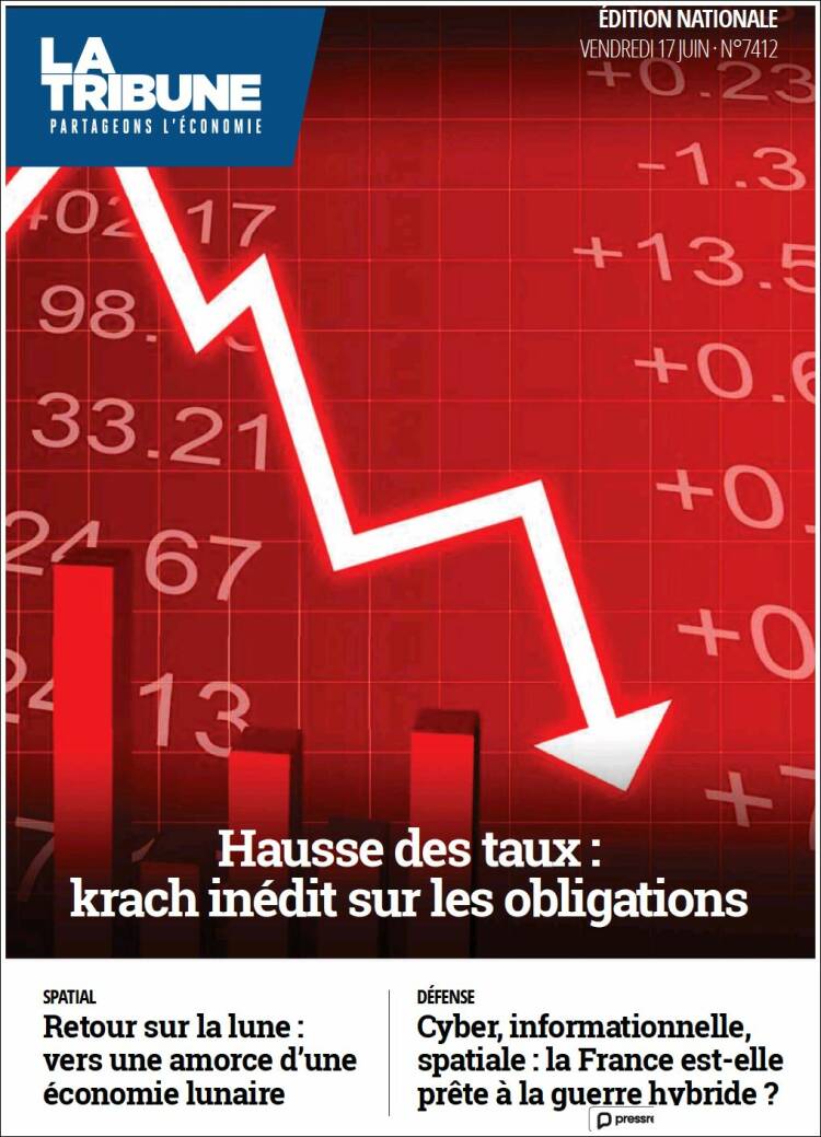 Portada de La Tribune (Francia)