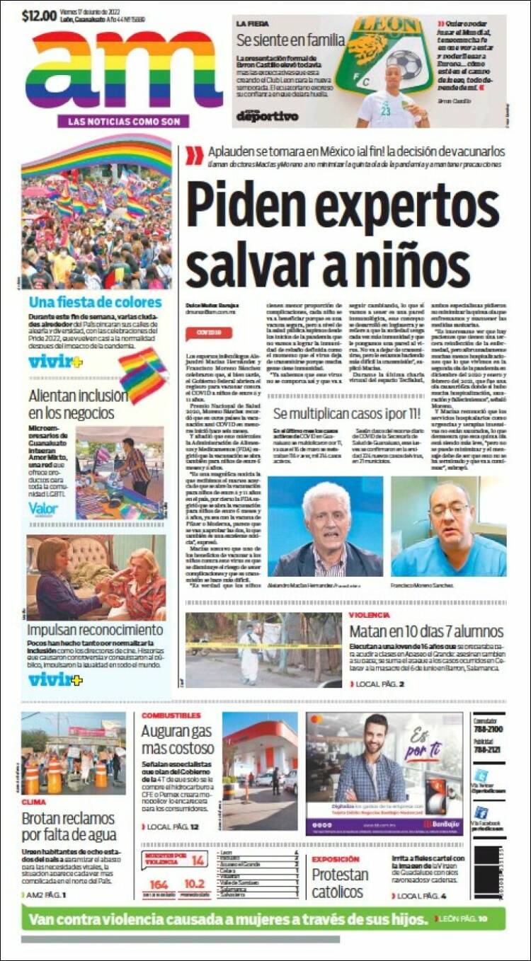 Portada de Al Día A.M. (M&eacute;xico)