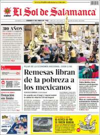 Portada de El Sol de Salamanca (M&eacute;xico)