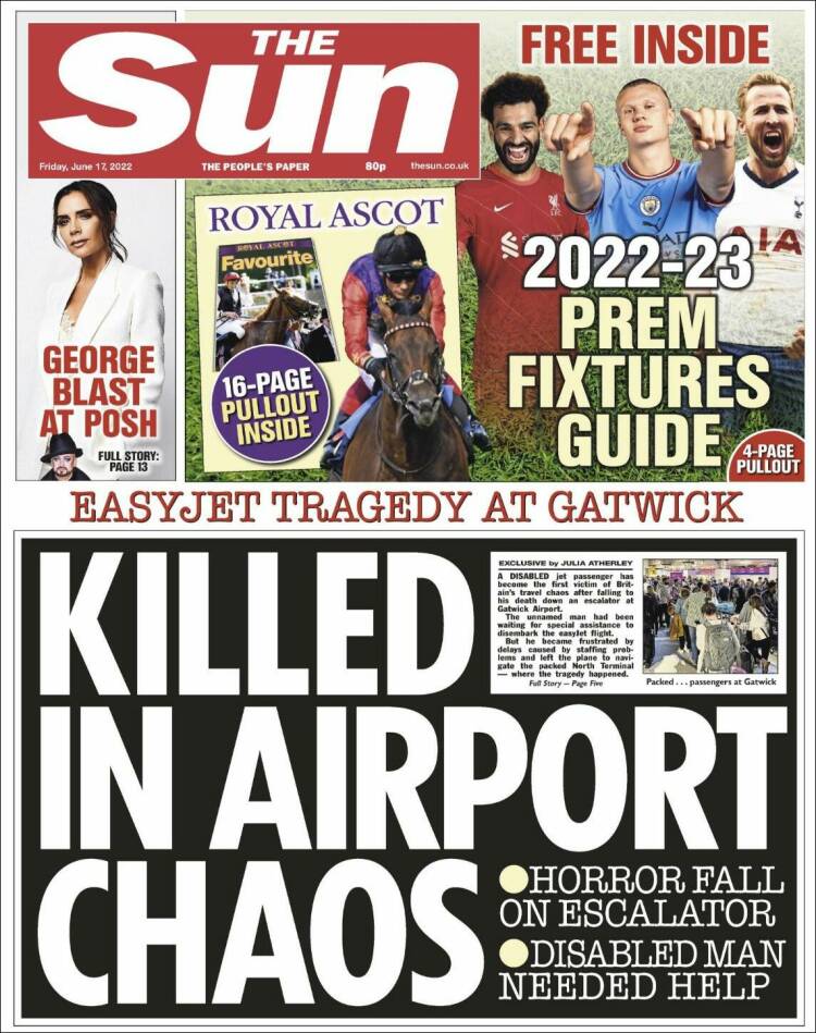 Portada de The Sun (Reino Unido)