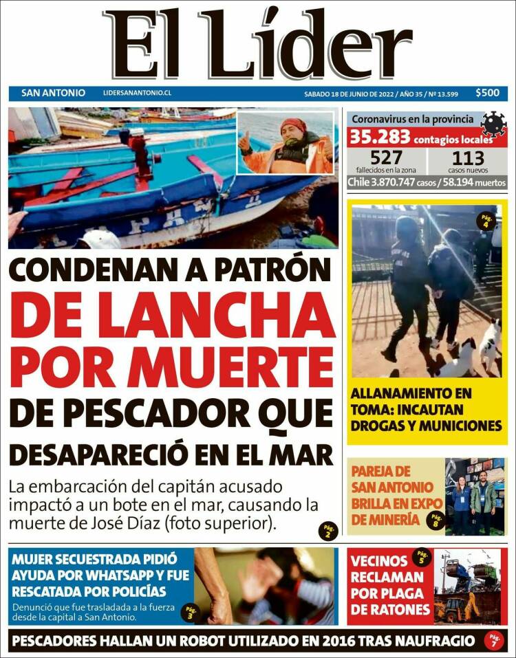 Portada de Lider de San Antonio (Chile)