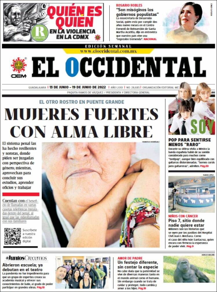 Portada de El Occidental (México)