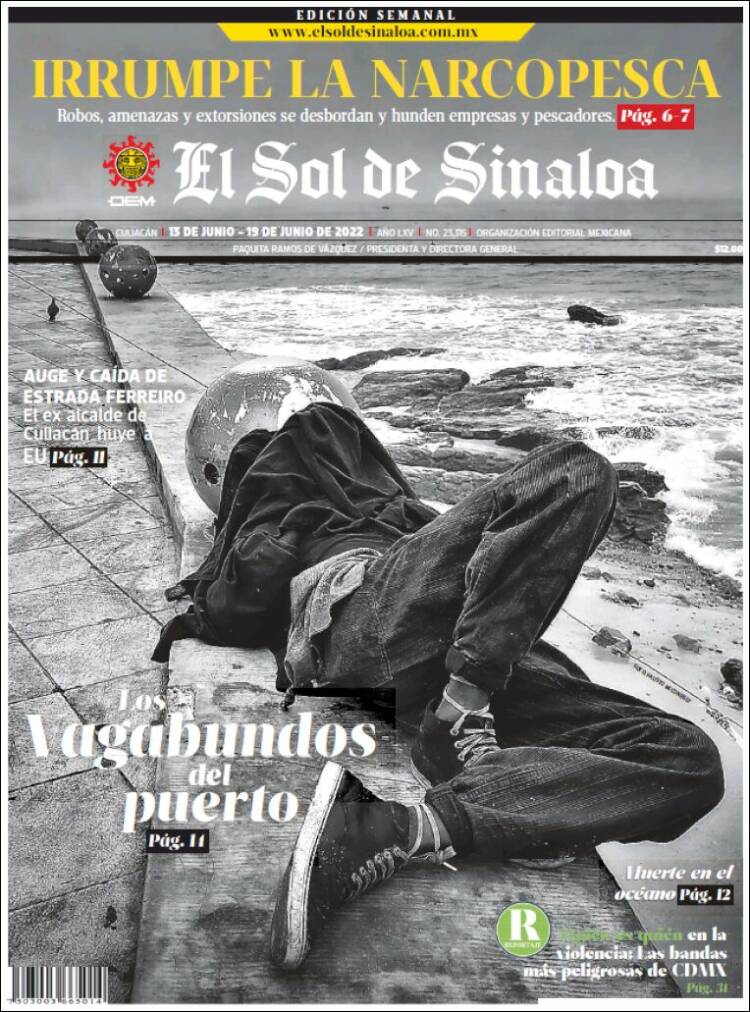 Portada de El Sol de Sinaloa (México)