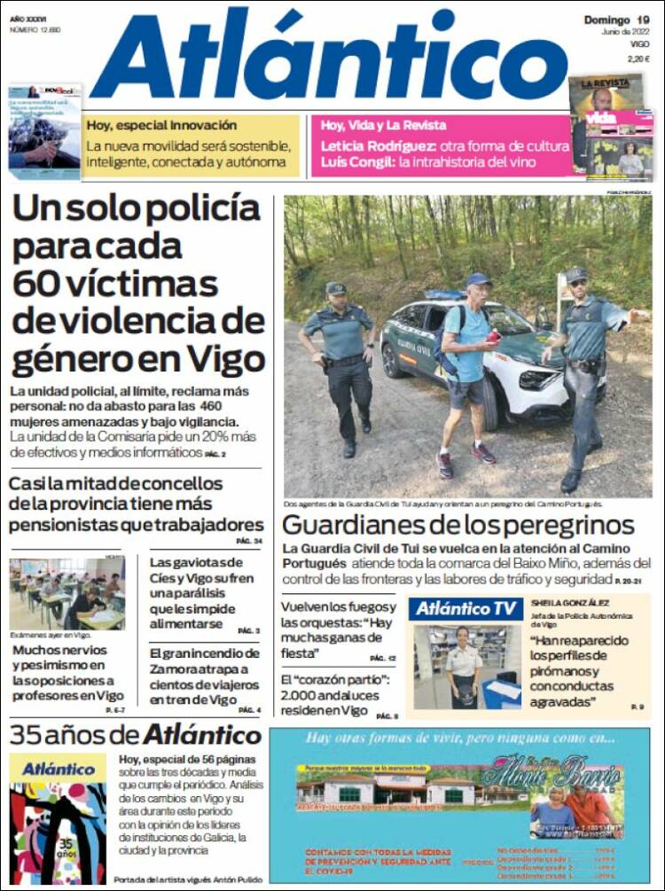 Portada de Atlántico Diario (Espa&ntilde;a)
