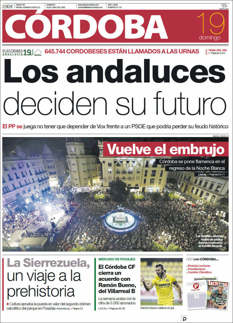 Portada de Diario de Córdoba (Espa&ntilde;a)